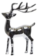 FIGURKA ZŁOTY RENIFER STOJĄCY 20,7X7X31 CM OZDOBA PREZENT