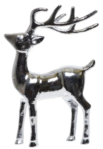 FIGURKA ZŁOTY RENIFER STOJĄCY 20,7X7X31 CM OZDOBA PREZENT