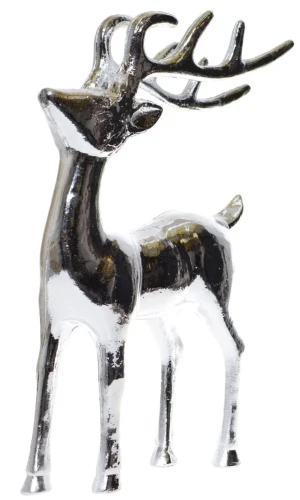 FIGURKA ZŁOTY RENIFER STOJĄCY 20,7X7X31 CM OZDOBA PREZENT