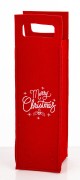 Torba Filcowa na Wino Alkohol Prezentowa Merry Christmas Czerwona 40 cm